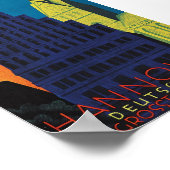 Hannover, Duitsland Vintage Travel Poster (Hoek)