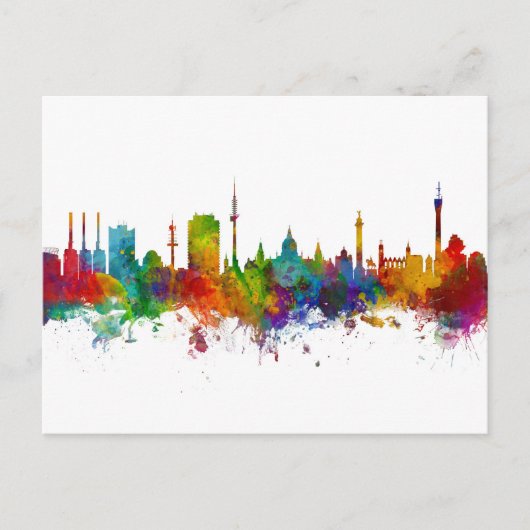 Hannover Germany Skyline Briefkaart (Voorkant)
