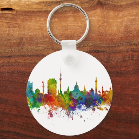 Hannover Germany Skyline Sleutelhanger (Voorkant)