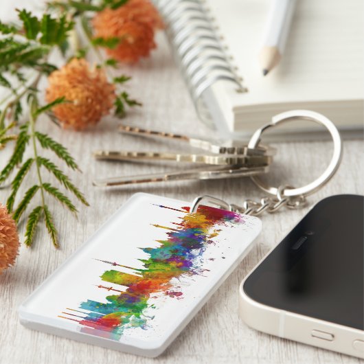 Hannover Germany Skyline Sleutelhanger (Voorkant Rechts)