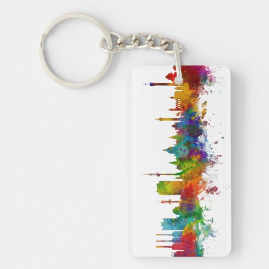 Hannover Germany Skyline Sleutelhanger (Voorkant)