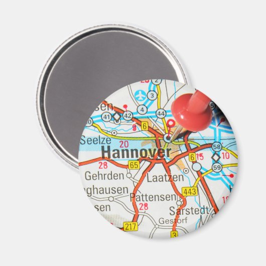 Hannover, Hannover, Duitsland Magneet (Voorkant / Achterkant)