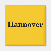 Hannover Magnet Schild Gold Gleb (Voorkant)