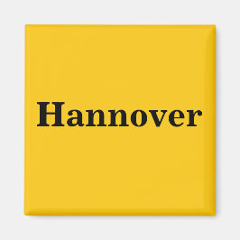 Hannover Magnet Schild Gold Gleb