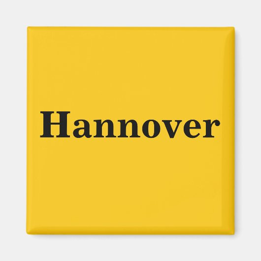 Hannover Magnet Schild Gold Gleb (Voorkant)