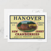 Hannover merk Cranberry Label Briefkaart (Voorkant / Achterkant)