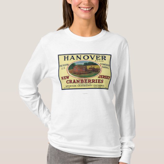 Hannover merk Cranberry Label T-shirt (Voorkant)