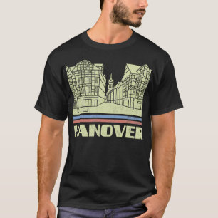 Hannover Stadscadeau Duitsland Stad Silhouet Skyli T-shirt