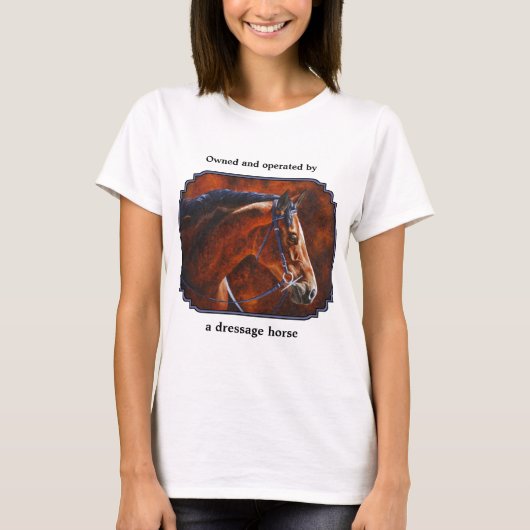 Hannoveraanse dressuurpaard t-shirt (Voorkant)
