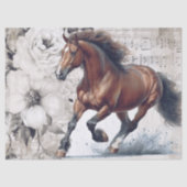 Hannoveraanse paard Decoupage Tissuepapier (Voorkant)