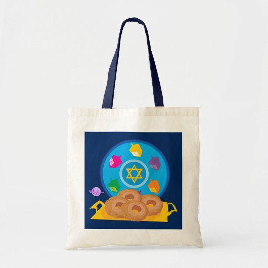 Hannukah Bord Budget Tote Bag (Voorkant)