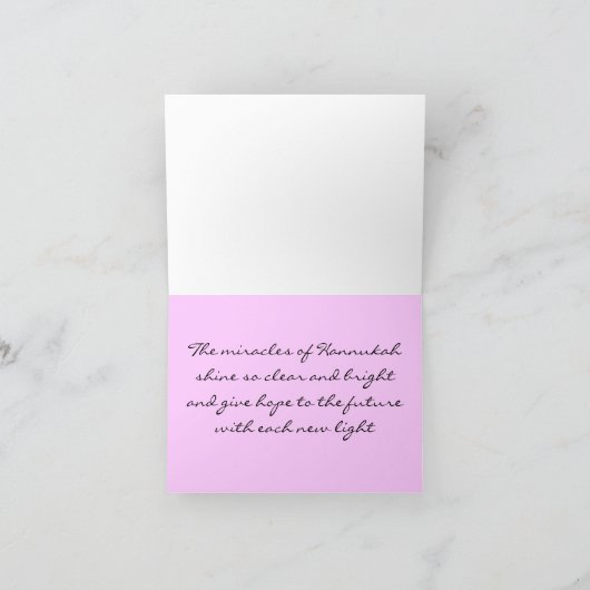 Hannukah Candle Kleuren Kaart (Binnen)