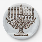 Hannukah Celebration Papieren Bordje (Voorkant)