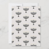 HANNUKAH Celebration Party Menorah Kaart (Achterkant)