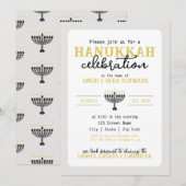 HANNUKAH Celebration Party Menorah Kaart (Voorkant / Achterkant)
