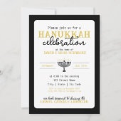 HANNUKAH Celebration Party Menorah Kaart (Voorkant)