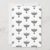 HANNUKAH Celebration Party Menorah Kaart (Achterkant)