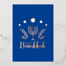 Hannukah Folie Feestdagenkaart