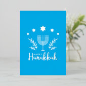 Hannukah folie folie feestdagenkaart (Staand Voorkant)