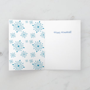 Hannukah kaart 13 x 18 cm blanco