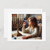 Hannukah Lights, Briefkaart (Voorkant / Achterkant)