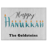 Hannukah Menorah Drip Board Candle Placemat Snijplank (Voorkant)