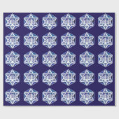 Hannukah Menorah en Star Cadeaupapier (Vlak)