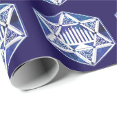 Hannukah Menorah en Star Cadeaupapier (Rol Hoek)