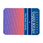 Hannukah menorah foto Foto Magnet Magneet (Horizontaal)