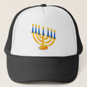 Hannukah Menorah Trucker Pet (Voorkant)