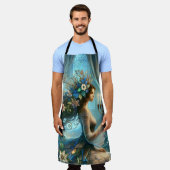 Hannukah Mooie vrouw met Menorah Schort (Gedragen)