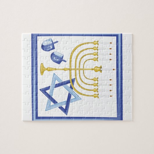 Hannukah Symbols Legpuzzel (Horizontaal)