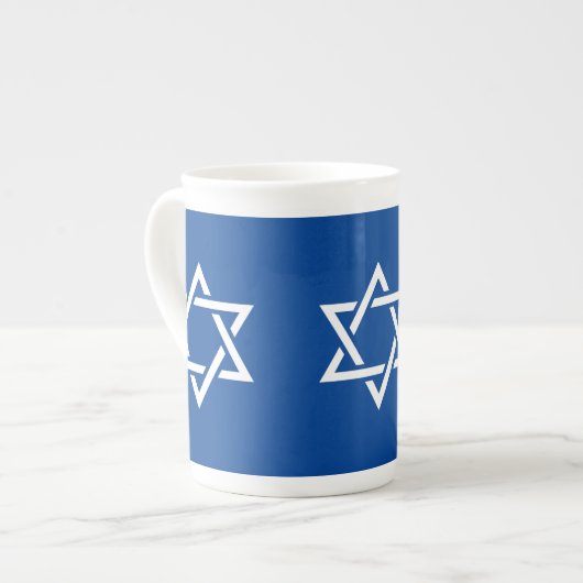 Hannukah typografie collage art porselein kop (Links)