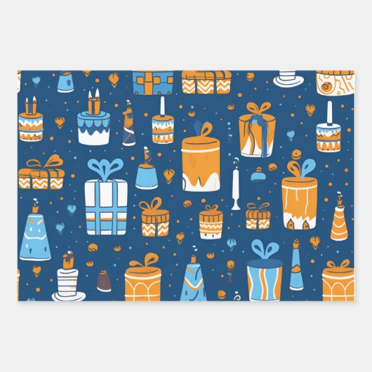 Hannukah vakantie inpakpapier vel (Voorkant)