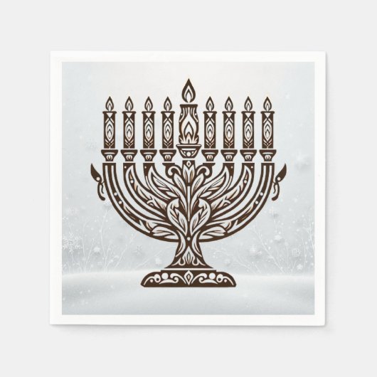 Hannukah-viering Servet (Voorkant)