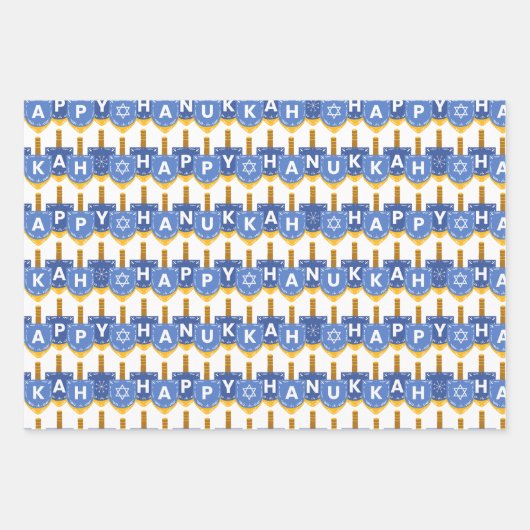 Hannukah Wrapping Paper Sheets (Voorkant 2)