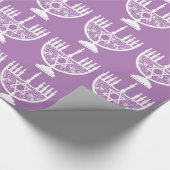 Hannukkah Menorah en Star Cadeaupapier (Hoek)