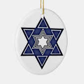 Hannukkah ster van David Keramisch Ornament (Rechts)