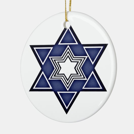 Hannukkah ster van David Keramisch Ornament (Links)