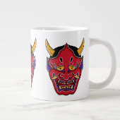 Hannya (般 の 面) grote koffiekop (Rechts)