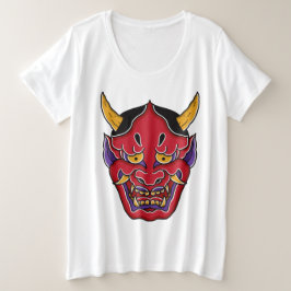 Hannya (般 の 面) grote maat t-shirt