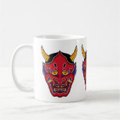 Hannya (般 の 面) koffiemok (Links)