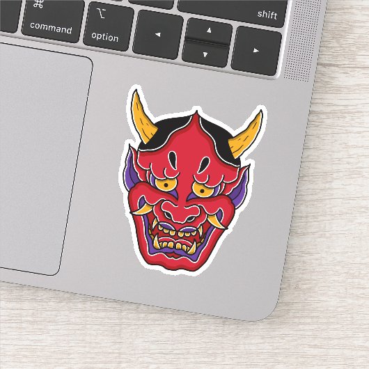 Hannya (般 の 面) sticker (Detail)