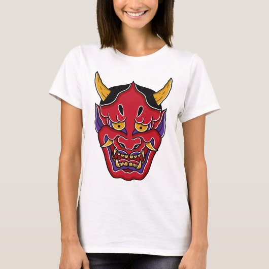 Hannya (般 の 面) t-shirt (Voorkant)