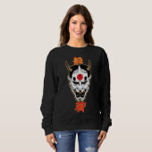 Hannya Demon Mask | Japans Oni T-Shirt Design (Voorkant volledig)