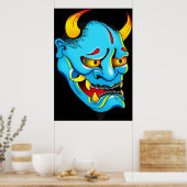 Hannya Demon Mask Poster (Keuken)