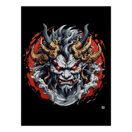 Hannya japanese masker perfect poster