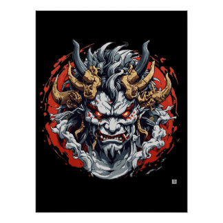 Hannya japanese masker perfect poster