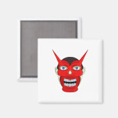 Hannya Japans theater Noh Magneet (Voorkant / Achterkant)