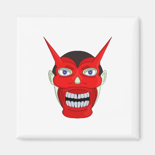 Hannya Japans theater Noh Magneet (Voorkant)